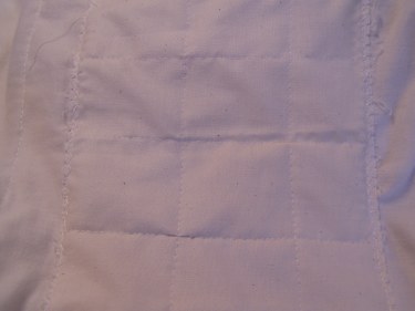 sewing-blog-016 stitching all over the patch for mending the bed sheet