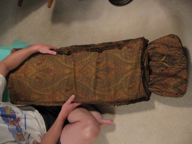 035, turning fabric over bench seat foam, part 3 bench seat cushion