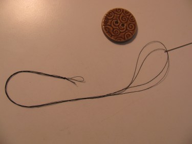 showing a four threaded needle for thread shank post, 091