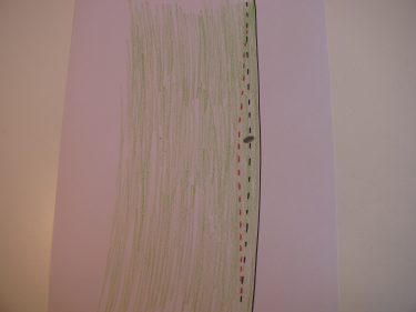 diagram of how to mend a hole near a seam, 183