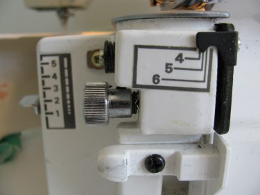 width settings on a serger, 313