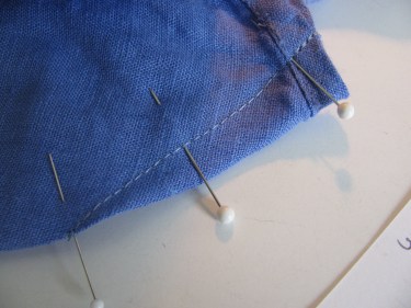 dart stitched on top or dress, 533