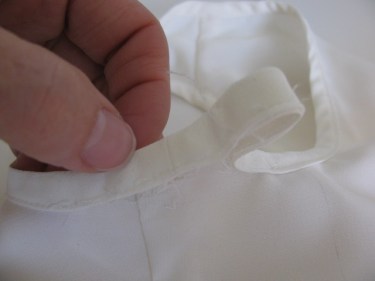 seam binding is too big now on blouse, 1002