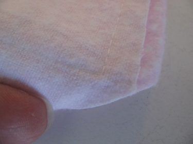 trim corners of baby blanket, 1023