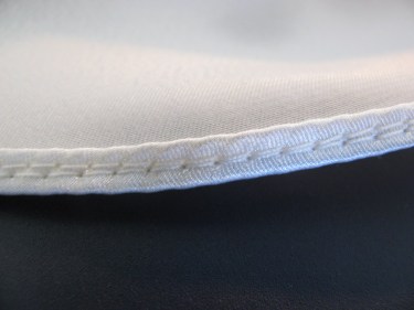 back side of hem, two rows stiching, rolled hems another method, 1034