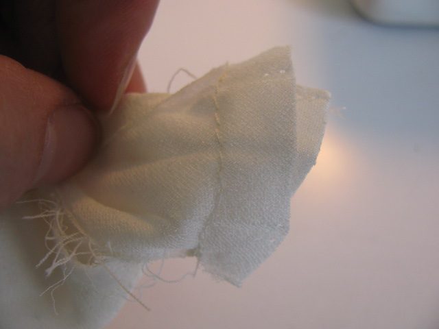 stitch to make a new seam in the binding, 997