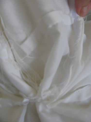 sewing blog 012 dress and lining attached together with a cord