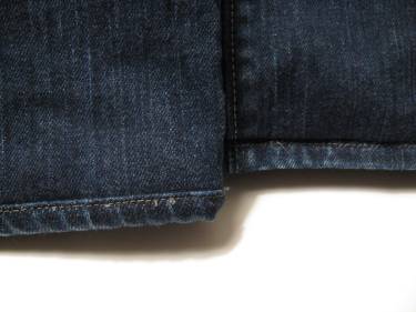 hemming jeans with 2 different techniques