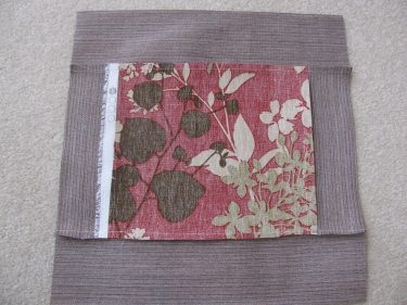 back side of pieced outdoor pillow, 1265