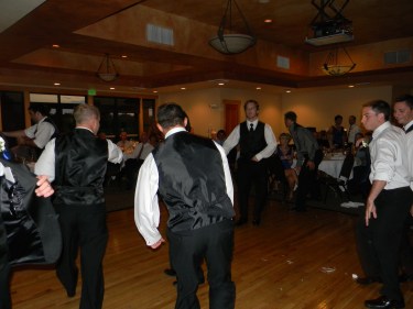 groomsmen on the dance floor, 425