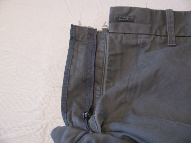 zipper cut off by manufacturer, jean zipper, 7130