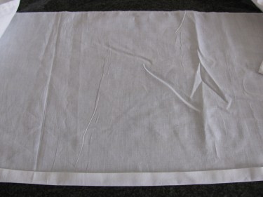 folded edge for the casing for the mattress pad sides, IMG_7551