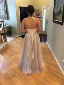 Finished dress - back
