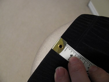Measuring the dress from the waistline seam