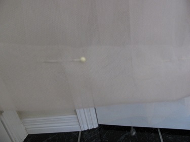 tulle pinned up to desired height