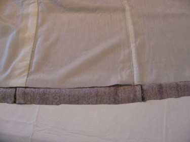 hemline after fabric and lining are cut, kimono, IMG_7706