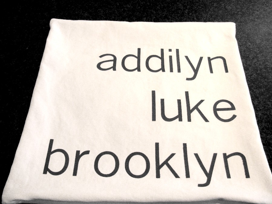 personalized name pillow feature image white