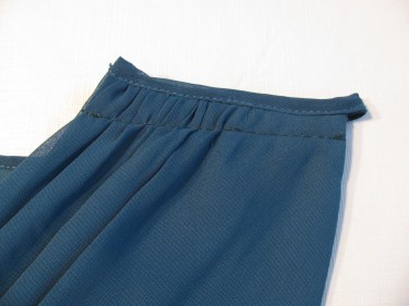 8183, stitch along the dotted line in the back, how to raise the waistline in a dress without removing the zipper