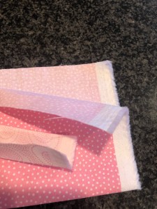 4249, press the cuff and trim pieces in half, wrong sides together, pillowcase with french seams