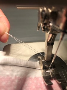4268, hold threads while you stitch the first two stitches, pillowcase with french seams