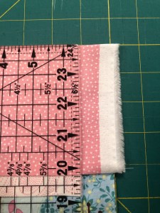 4287, line up the edges of the pillowcase and trim off the excess