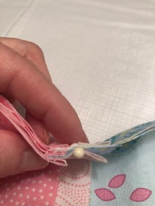 4298, matching seams wrong sides together on pillowcase