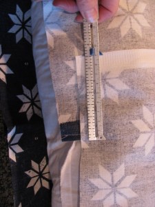 9160, measuring the overlap, one piece pillow insert