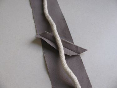 9334, press the seam open and lay your cording down the middle