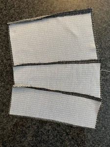 5198, each pocket piece with iron on interfacing behind them