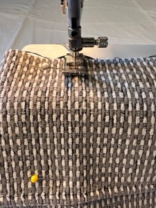 5206, stitch up the middle of the lower pocket, armchair caddy