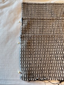 5221, lay all three layers down and pin the edges of the layers, armchair caddy