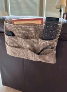 5237-1, armchair caddy finished and sitting on a chair