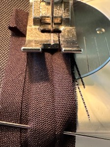 5276, start stitching the tape to the fishing bag